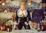 Edouard Manet Bar in den Folies-Bergere oil painting reproduction